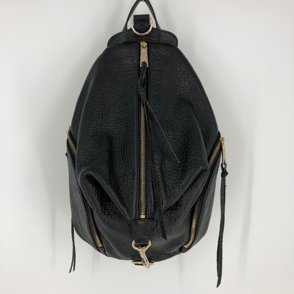 Rebecca Minkoff Handbags - Rebecca Minkoff Black Pebbled Julian Backpack